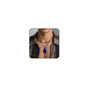 Men's Puka Shell Necklace Wood Beaded Surfer Beach Jewelry Adjustable